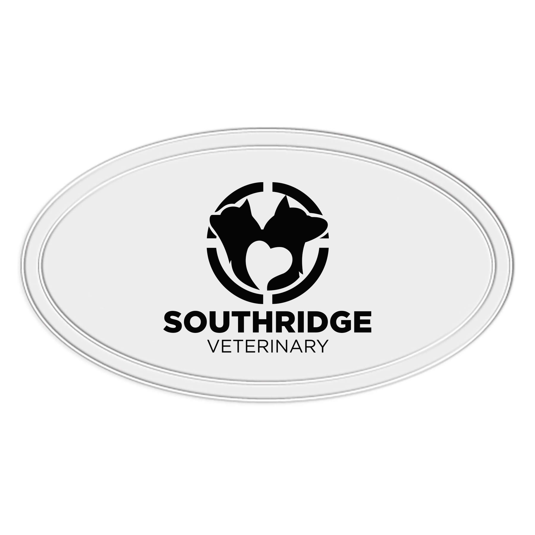 Reflective Oval Shape Sticker                                         